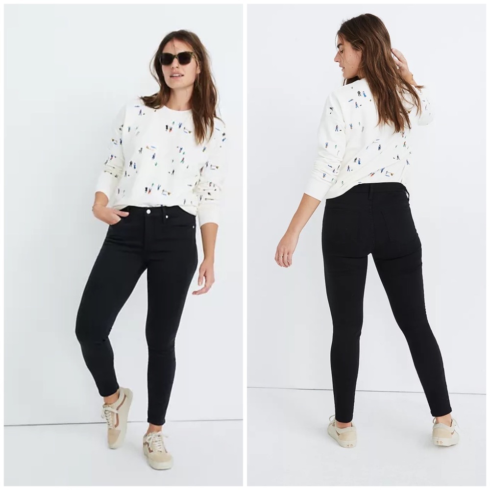 Madewell Petite 9" Mid-Rise Skinny Jeans in Lunar Wash: TENCEL™ Denim Edition 28